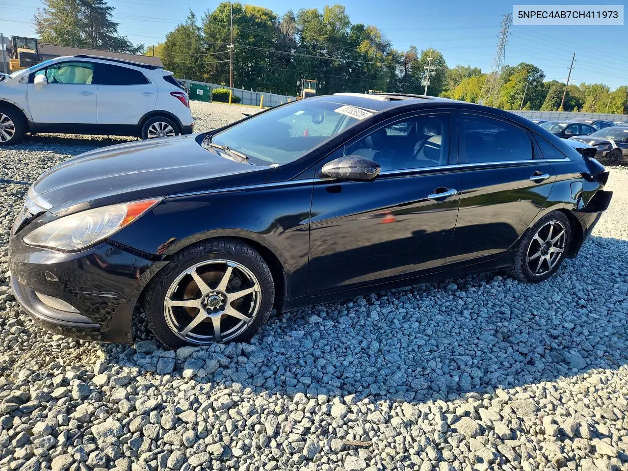HYUNDAI SONATA 2012, VIN 5NPEC4AB7CH411973