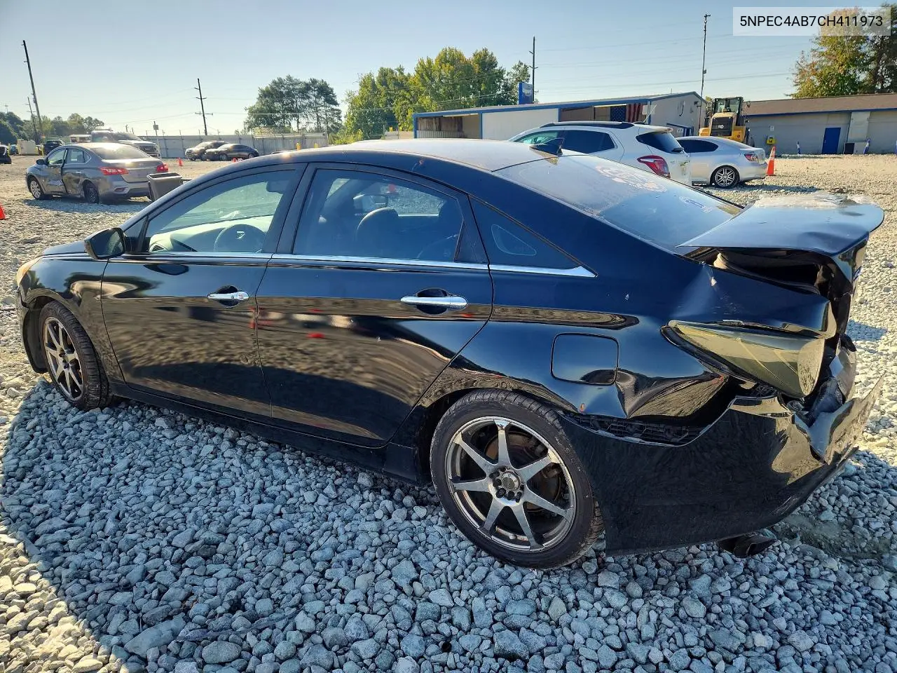 2012 HYUNDAI SONATA VIN 5NPEC4AB7CH411973 — фото 2
