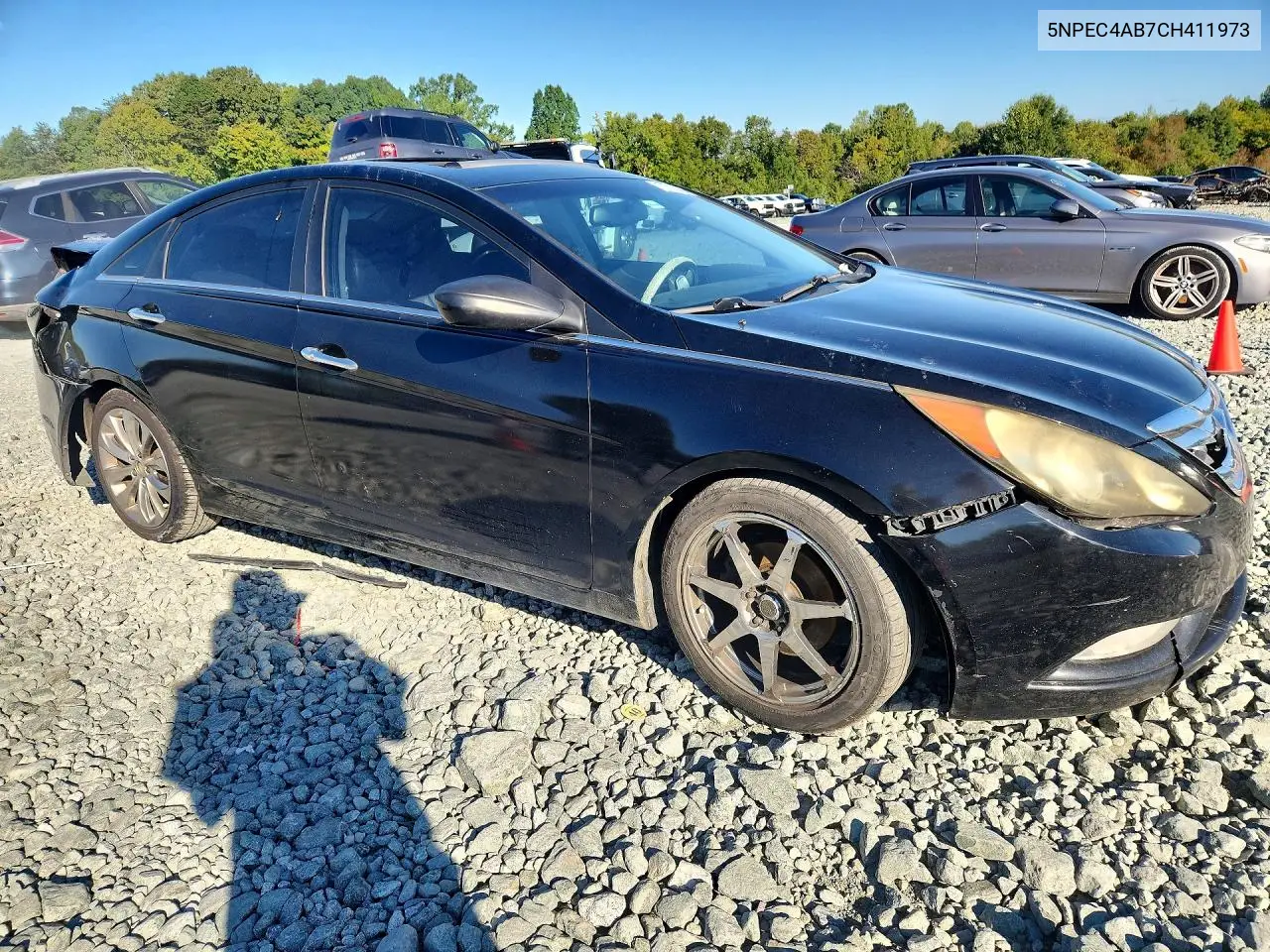 2012 HYUNDAI SONATA VIN 5NPEC4AB7CH411973 — фото 4