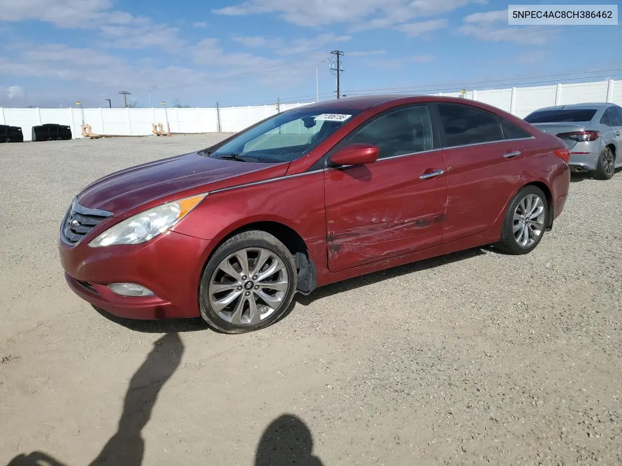 HYUNDAI SONATA 2012, VIN 5NPEC4AC8CH386462