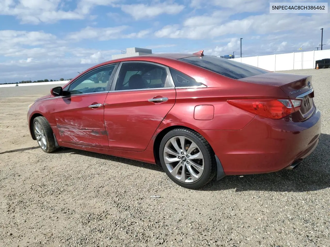 2012 HYUNDAI SONATA VIN 5NPEC4AC8CH386462 — фото 2