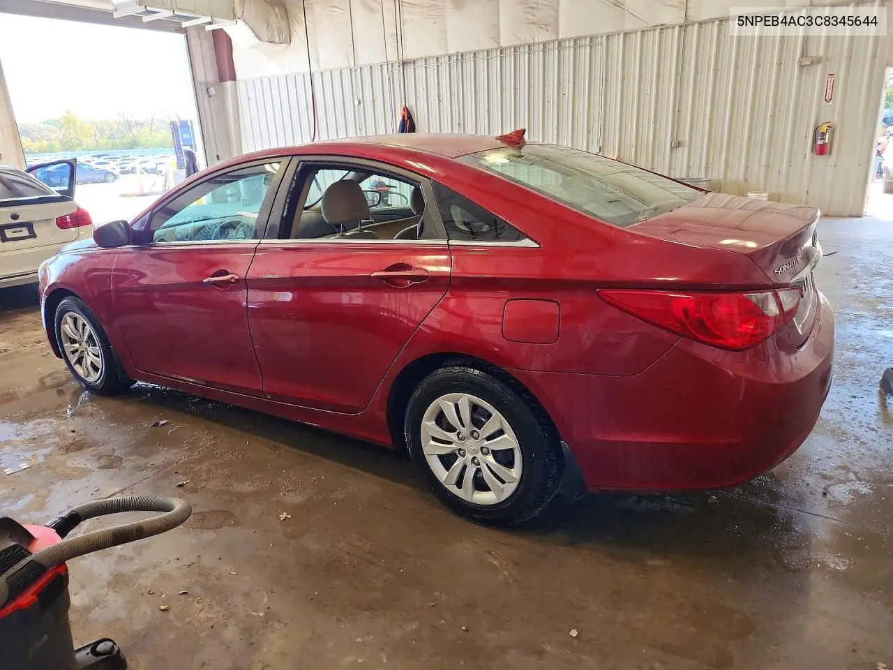 2012 HYUNDAI SONATA VIN 5NPEB4AC3C8345644 — фото 2