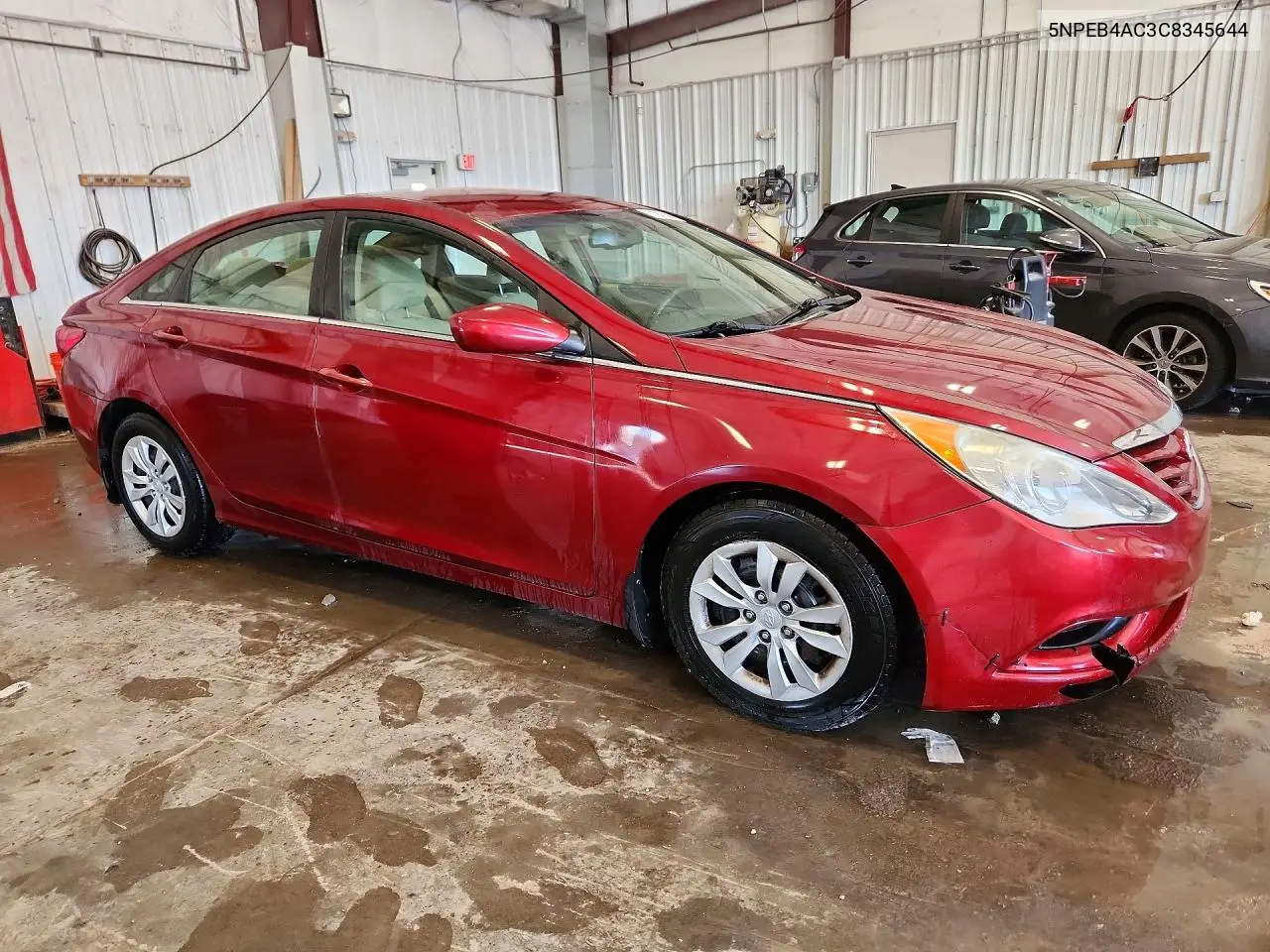 2012 HYUNDAI SONATA VIN 5NPEB4AC3C8345644 — фото 4