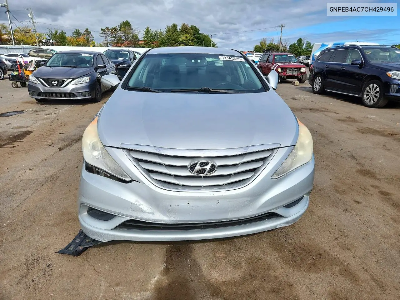 2012 HYUNDAI SONATA VIN 5NPEB4AC7CH429496 — фото 5