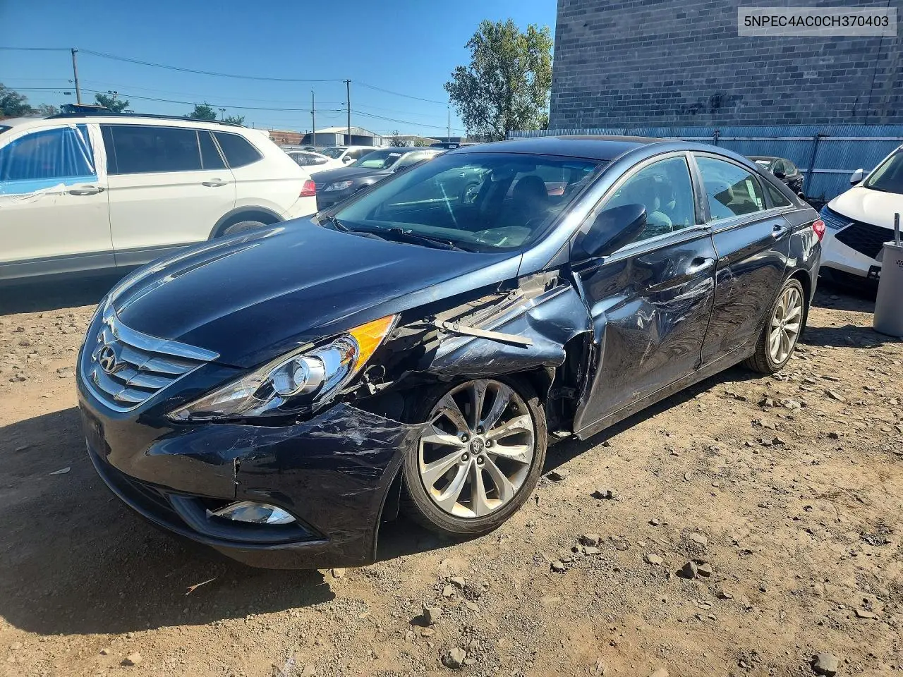 HYUNDAI SONATA 2012, VIN 5NPEC4AC0CH370403