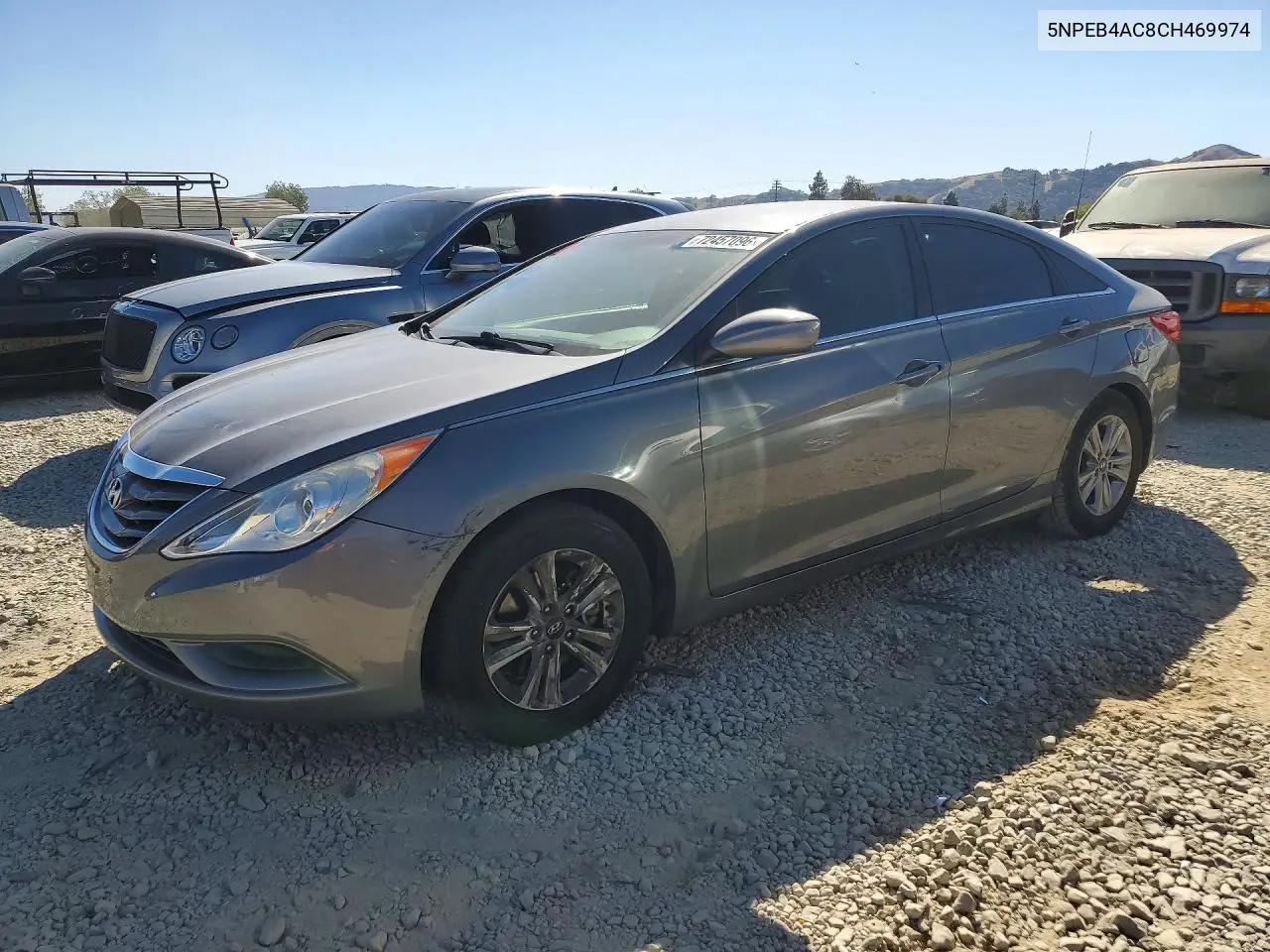 HYUNDAI SONATA 2012, VIN 5NPEB4AC8CH469974