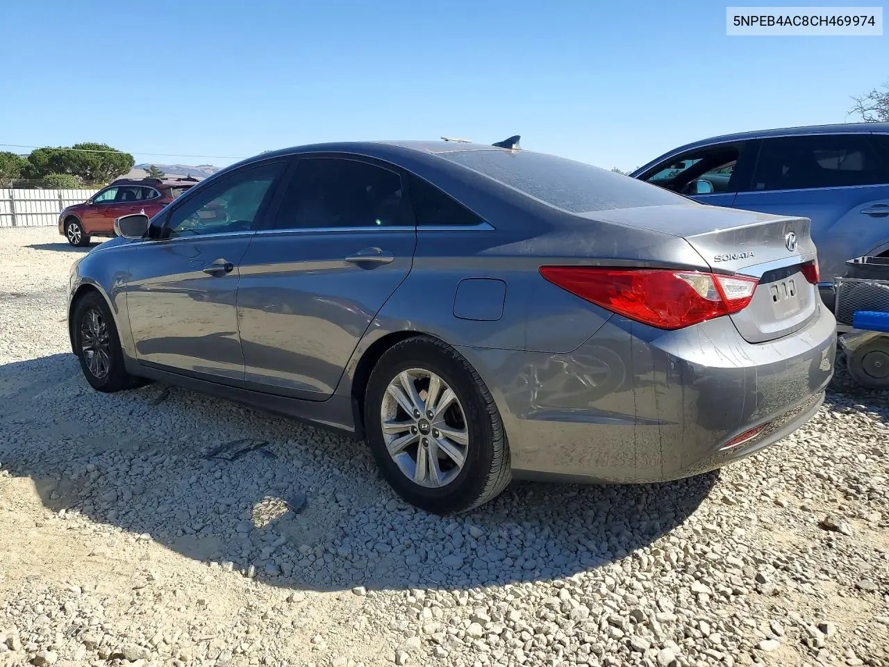 2012 HYUNDAI SONATA VIN 5NPEB4AC8CH469974 — фото 2