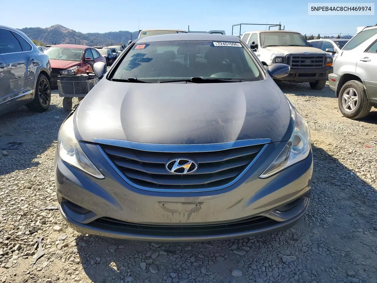 2012 HYUNDAI SONATA VIN 5NPEB4AC8CH469974 — фото 5