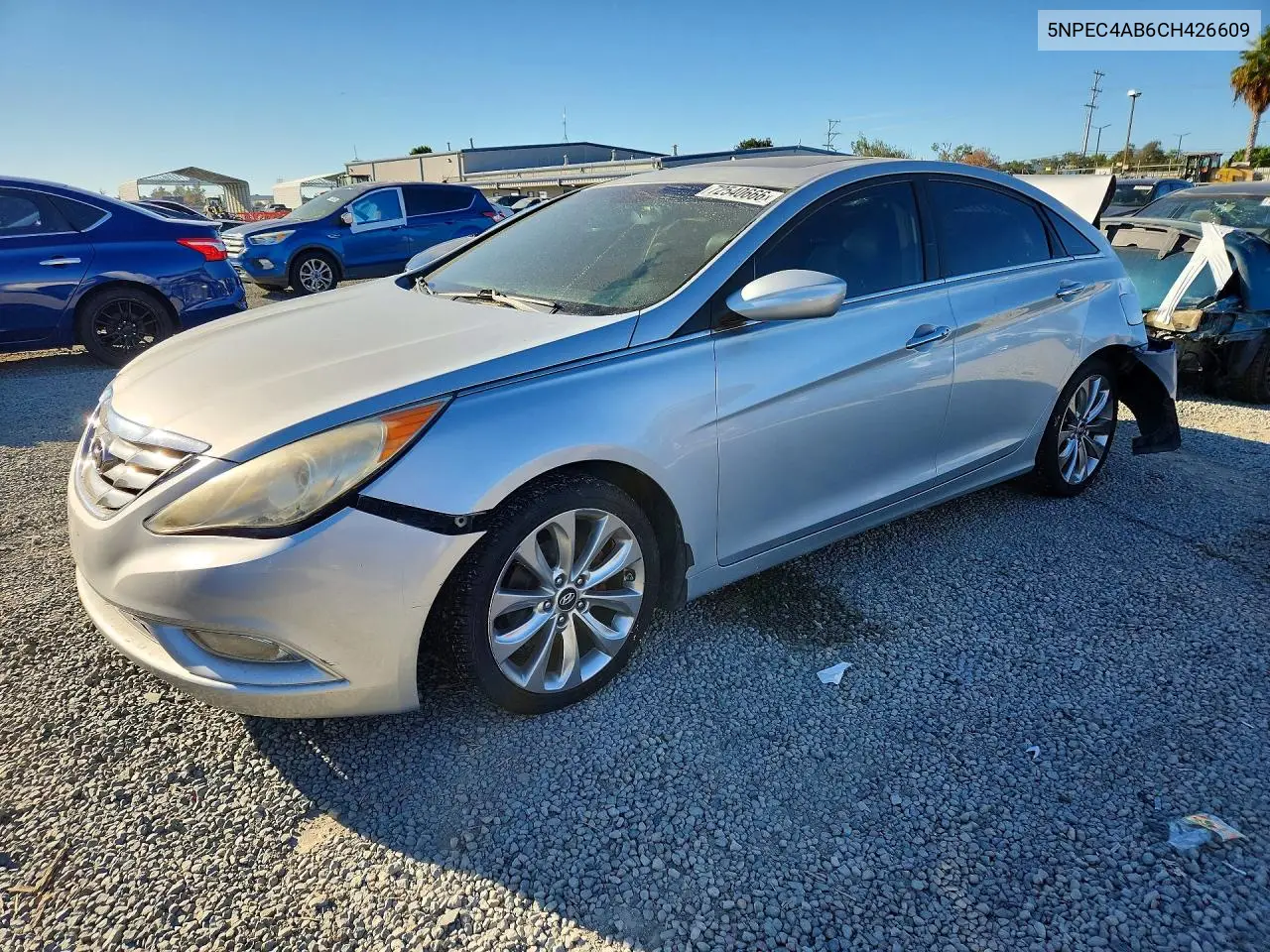 HYUNDAI SONATA 2012, VIN 5NPEC4AB6CH426609