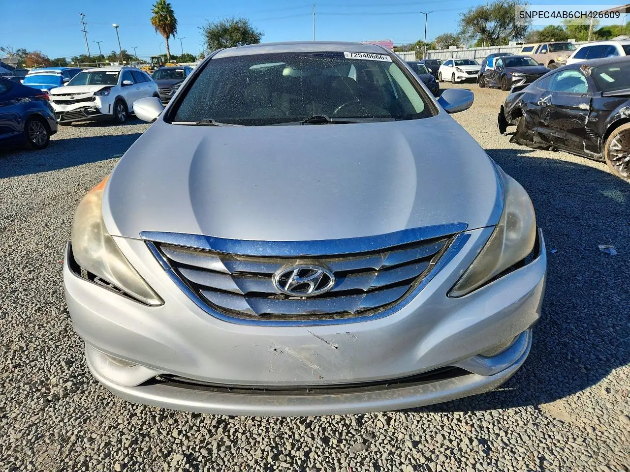 2012 HYUNDAI SONATA VIN 5NPEC4AB6CH426609 — фото 5