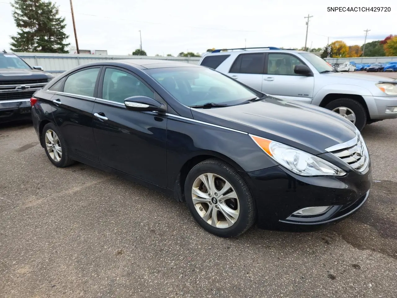 2012 HYUNDAI SONATA VIN 5NPEC4AC1CH429720 — фото 4