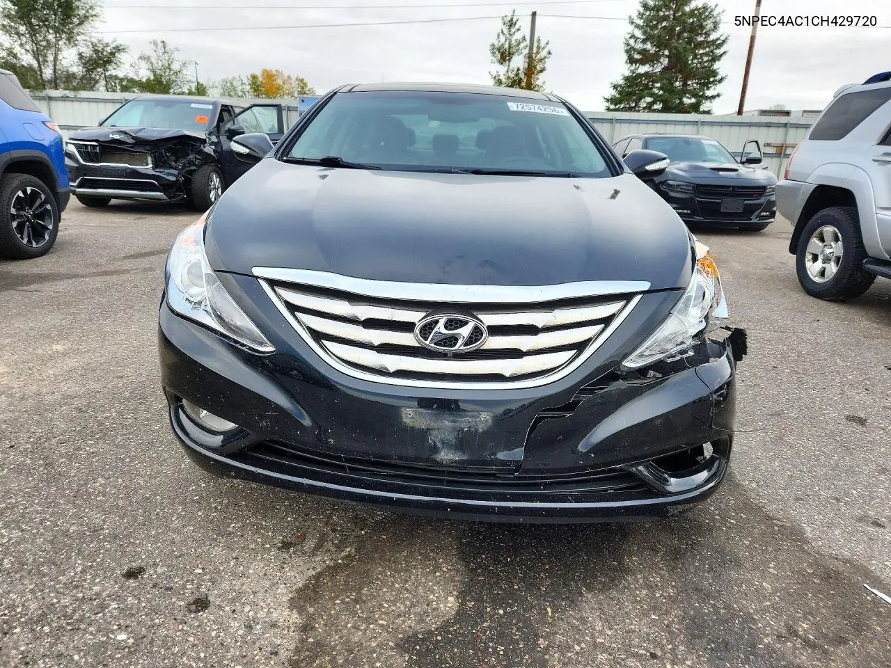 2012 HYUNDAI SONATA VIN 5NPEC4AC1CH429720 — фото 5