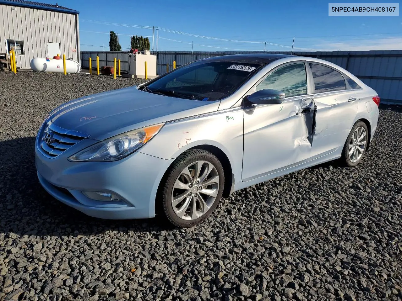 HYUNDAI SONATA 2012, VIN 5NPEC4AB9CH408167