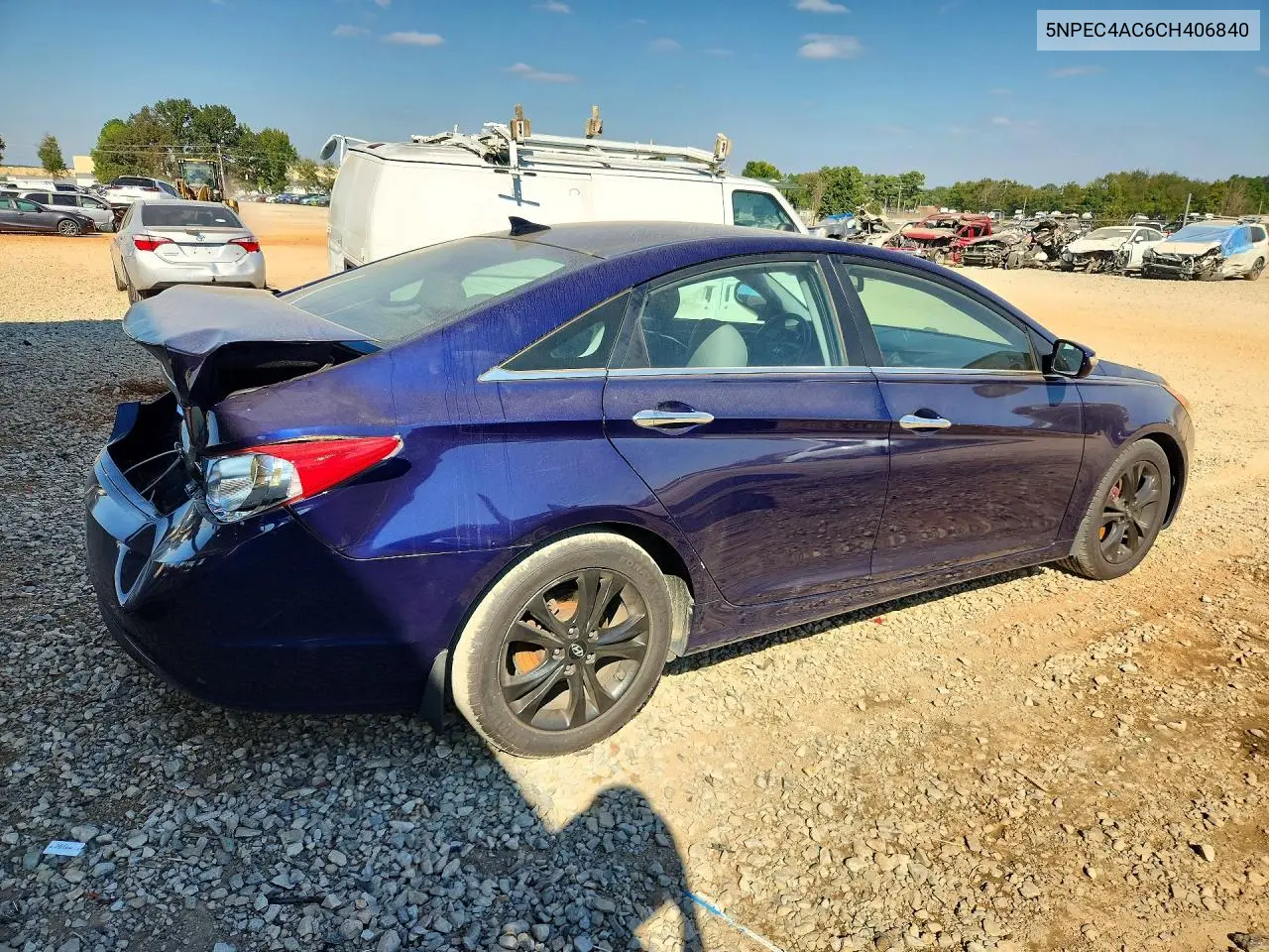 2012 HYUNDAI SONATA VIN 5NPEC4AC6CH406840 — фото 3