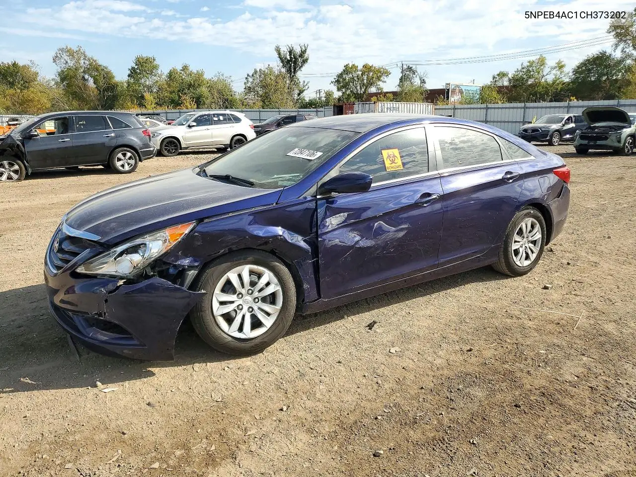 HYUNDAI SONATA 2012, VIN 5NPEB4AC1CH373202