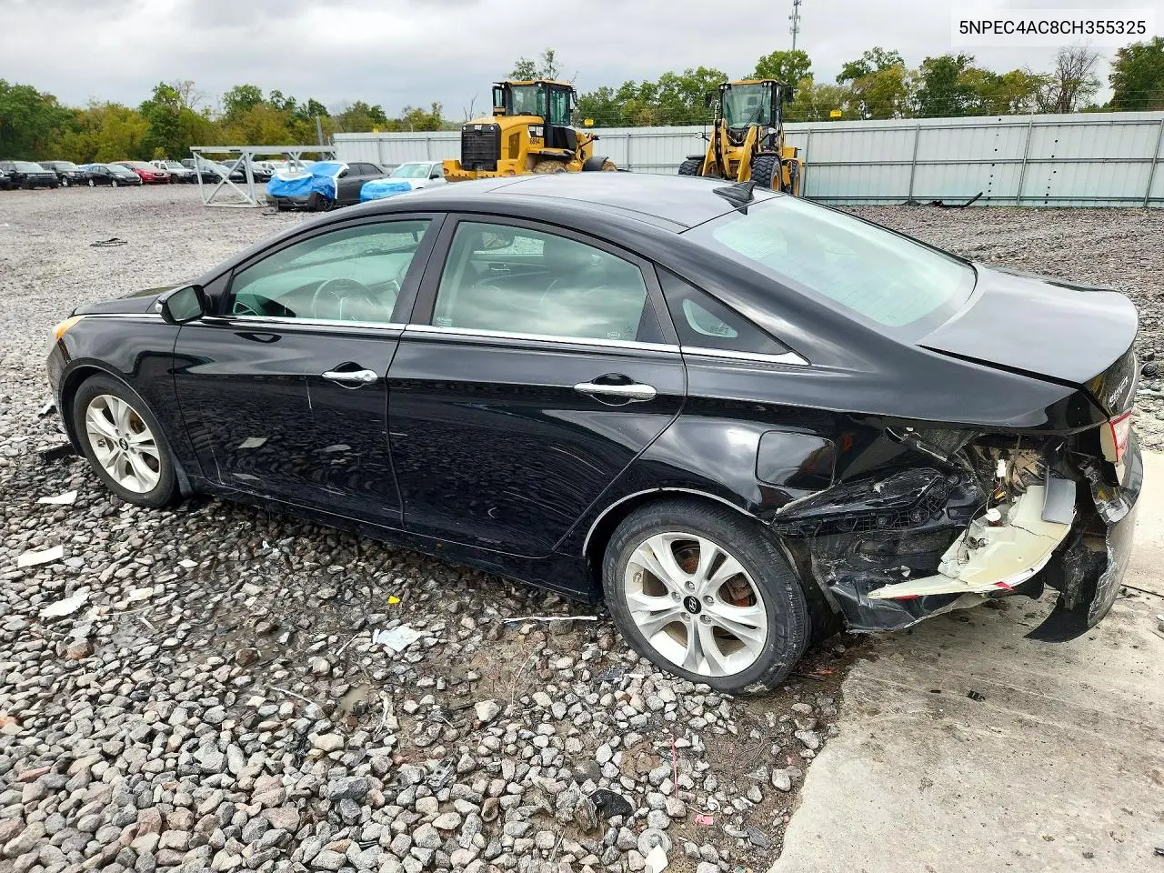 2012 HYUNDAI SONATA VIN 5NPEC4AC8CH355325 — фото 2