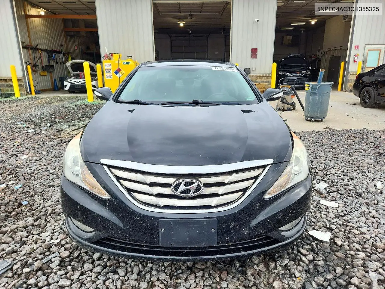 2012 HYUNDAI SONATA VIN 5NPEC4AC8CH355325 — фото 5