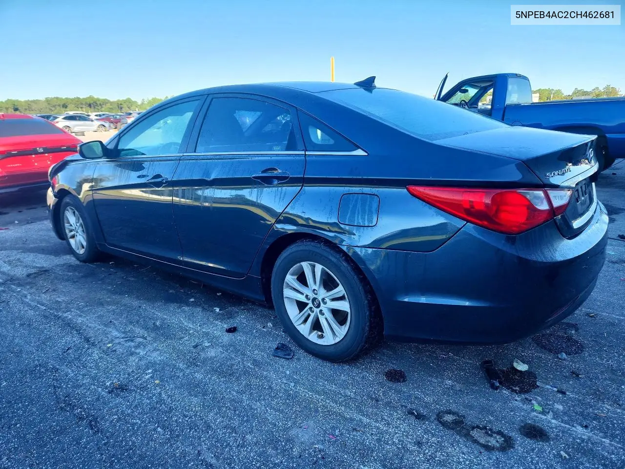 2012 HYUNDAI SONATA VIN 5NPEB4AC2CH462681 — фото 2