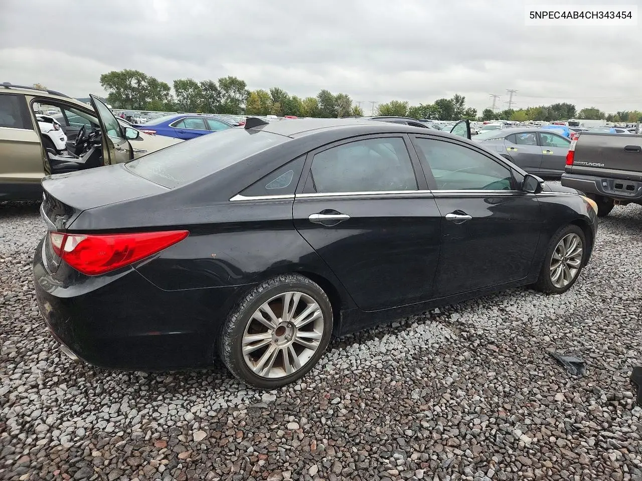 2012 HYUNDAI SONATA VIN 5NPEC4AB4CH343454 — фото 3