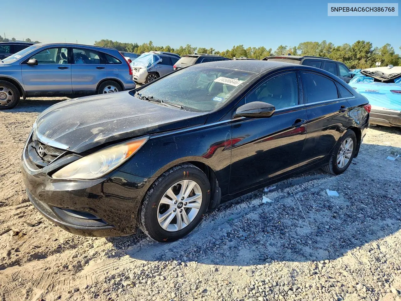 HYUNDAI SONATA 2012, VIN 5NPEB4AC6CH386768