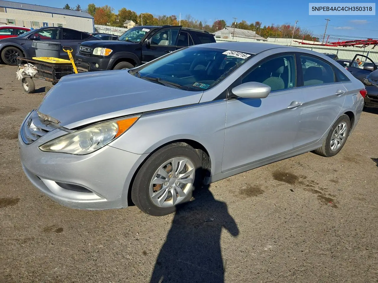 HYUNDAI SONATA 2012, VIN 5NPEB4AC4CH350318
