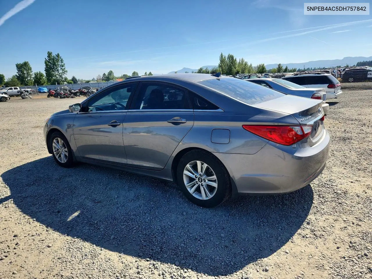 2013 HYUNDAI SONATA VIN 5NPEB4AC5DH757842 — фото 2