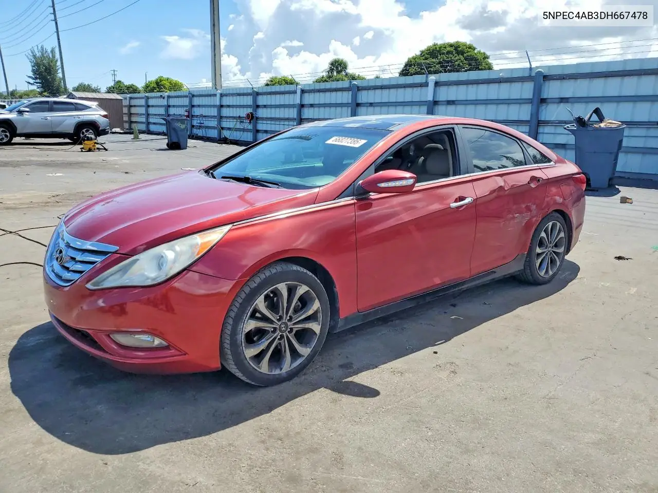 HYUNDAI SONATA 2013, VIN 5NPEC4AB3DH667478