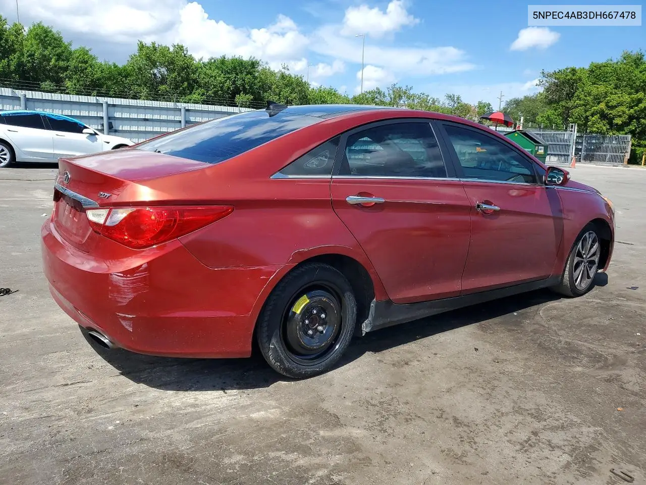 2013 HYUNDAI SONATA VIN 5NPEC4AB3DH667478 — фото 3