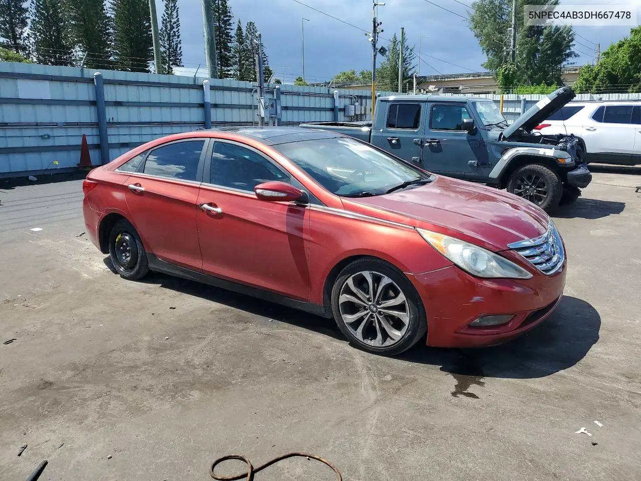 2013 HYUNDAI SONATA VIN 5NPEC4AB3DH667478 — фото 4