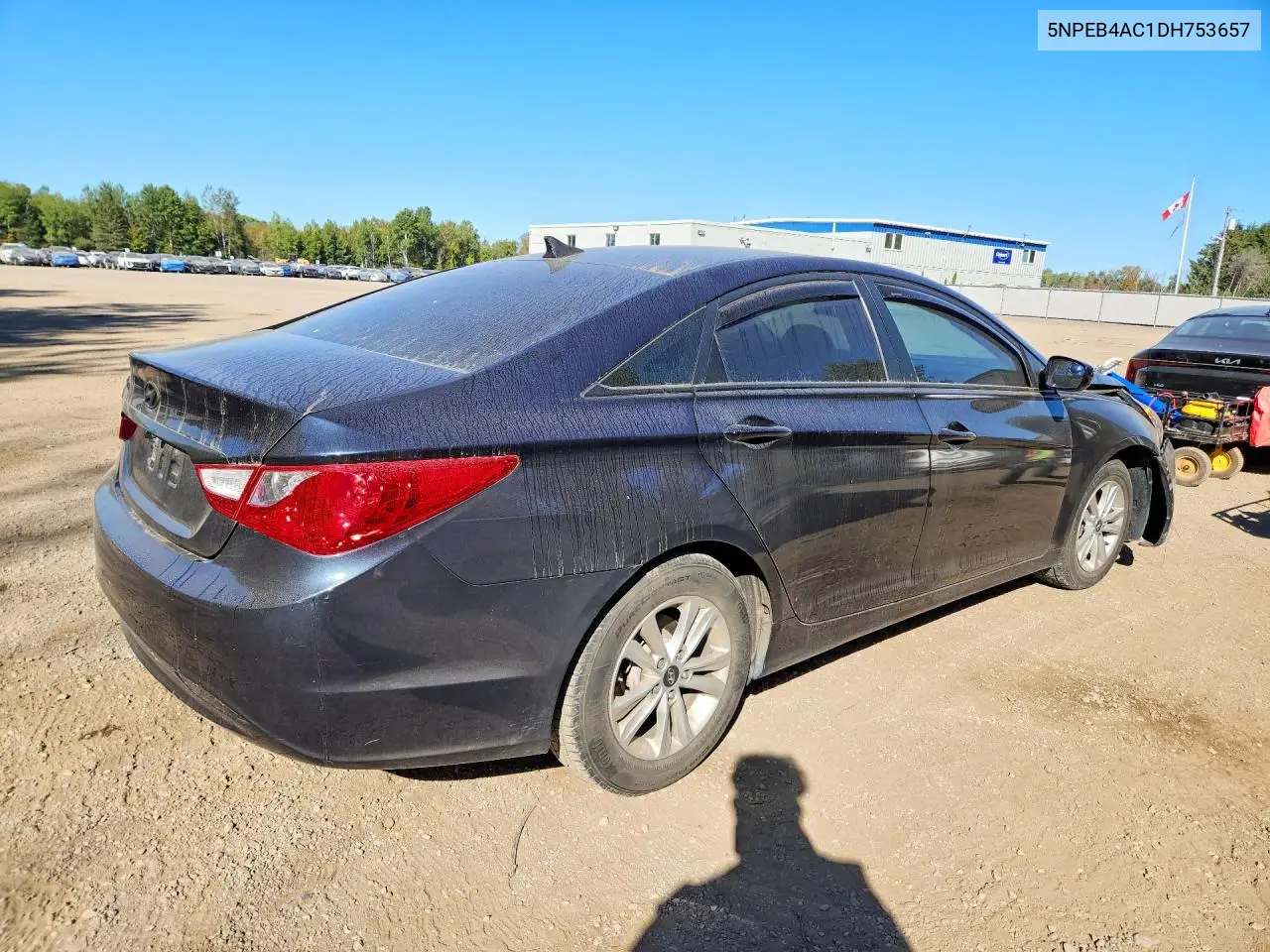 2013 HYUNDAI SONATA VIN 5NPEB4AC1DH753657 — фото 3