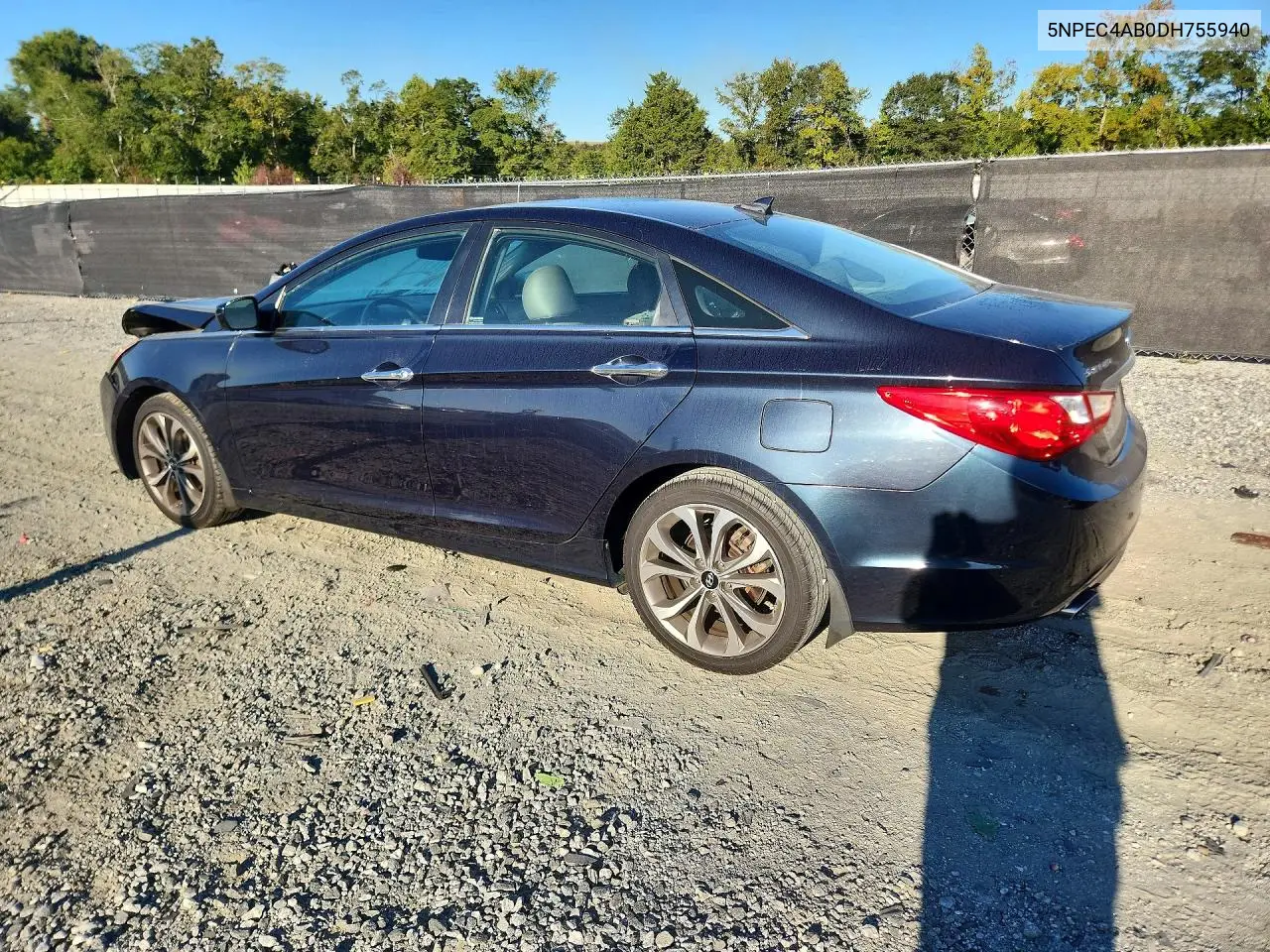 2013 HYUNDAI SONATA VIN 5NPEC4AB0DH755940 — фото 2