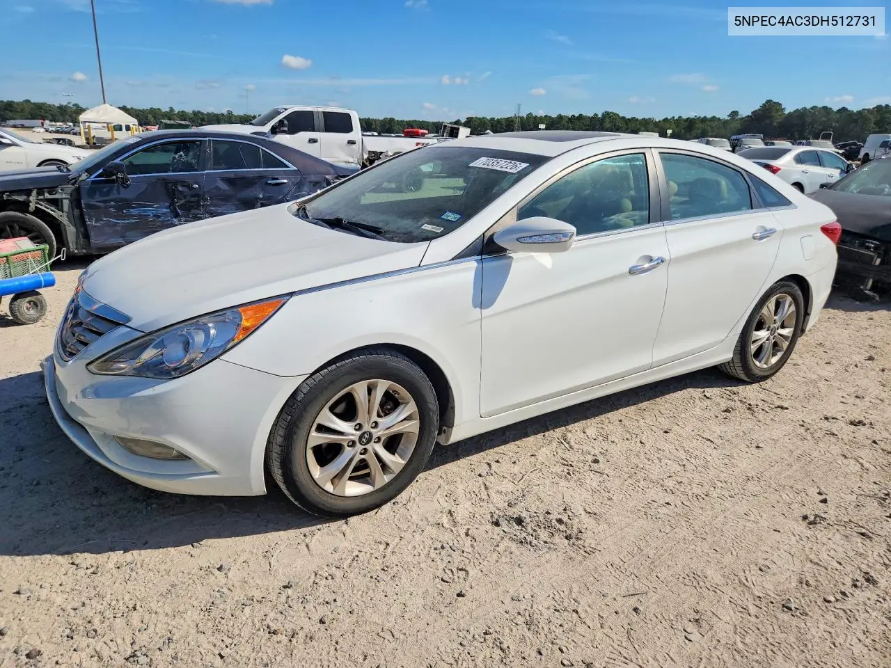 HYUNDAI SONATA 2013, VIN 5NPEC4AC3DH512731