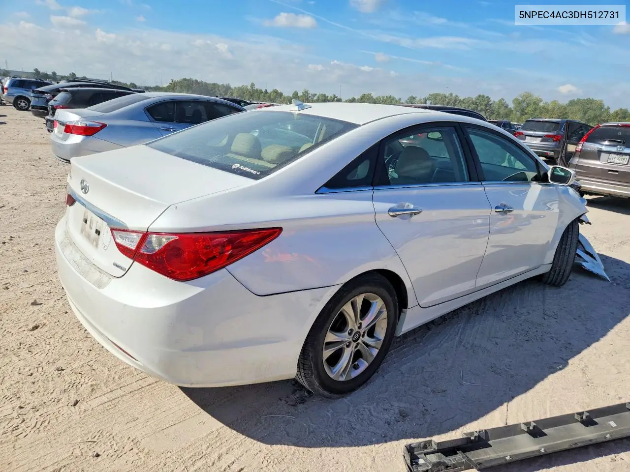 2013 HYUNDAI SONATA VIN 5NPEC4AC3DH512731 — фото 3