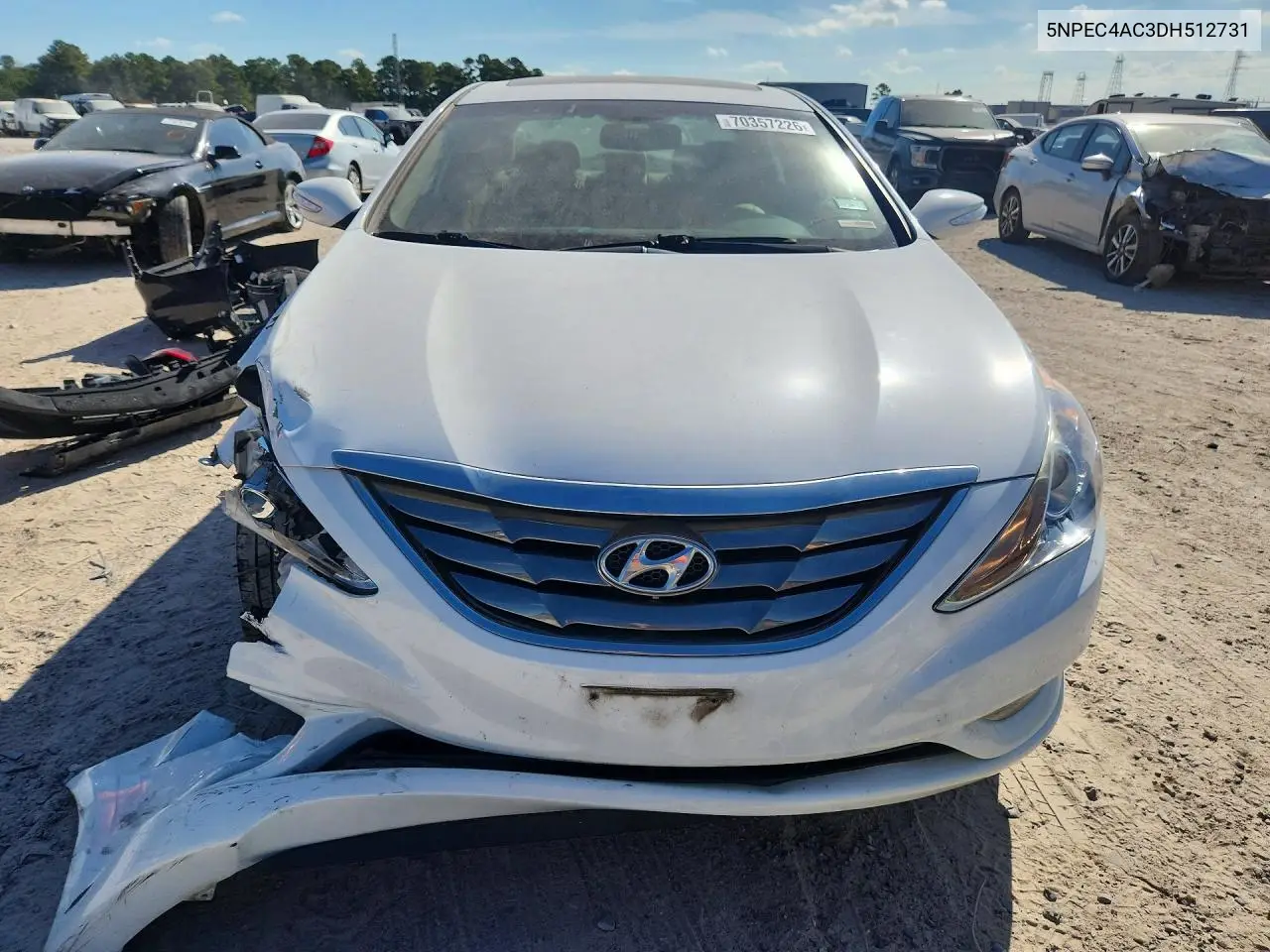 2013 HYUNDAI SONATA VIN 5NPEC4AC3DH512731 — фото 5