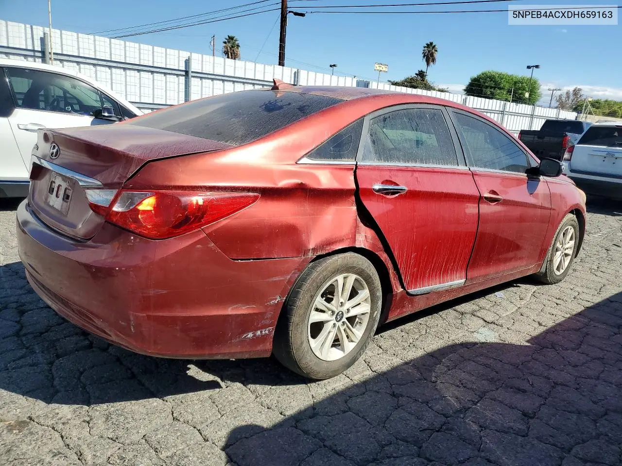 2013 HYUNDAI SONATA VIN 5NPEB4ACXDH659163 — фото 3