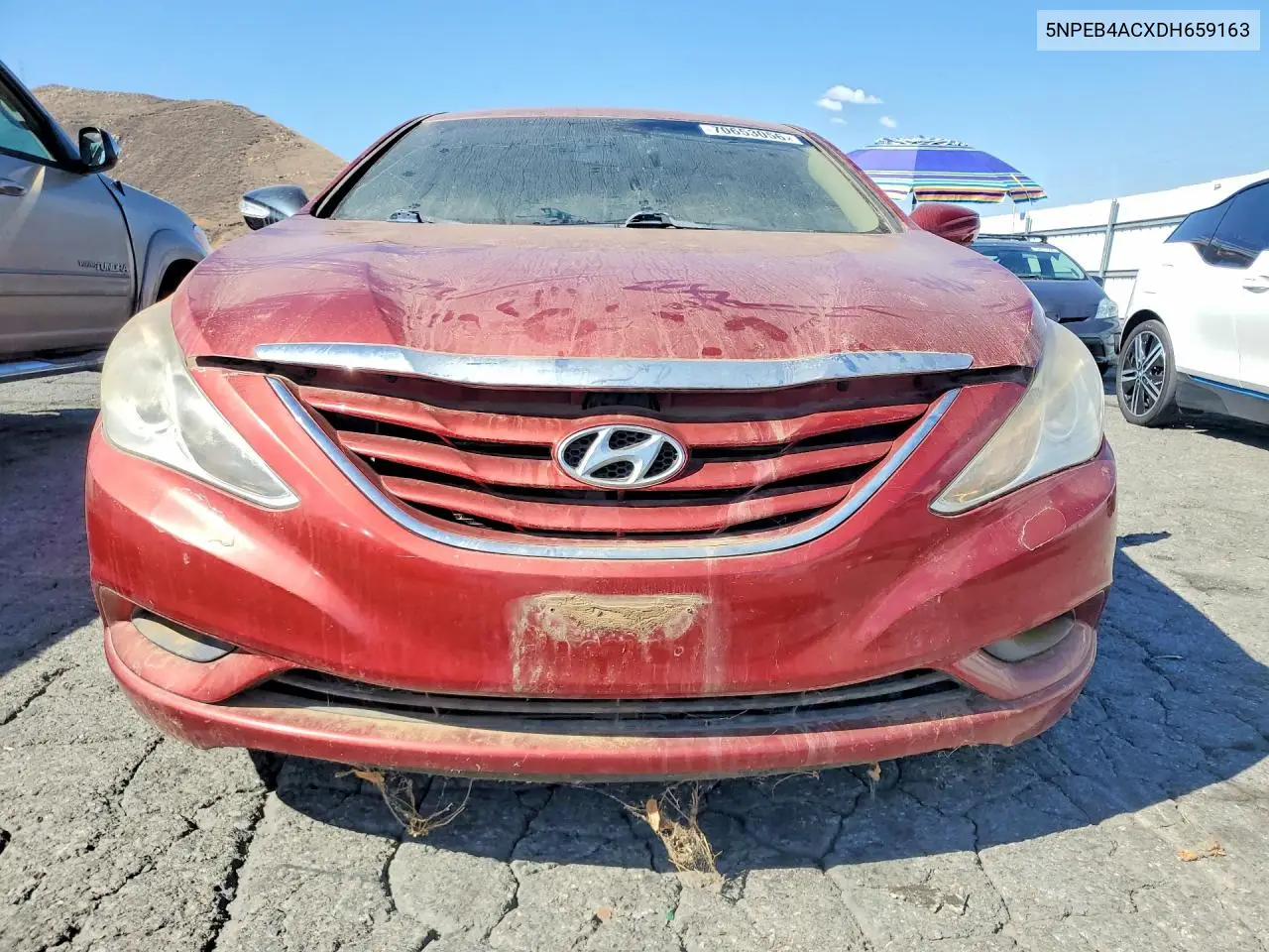 2013 HYUNDAI SONATA VIN 5NPEB4ACXDH659163 — фото 5