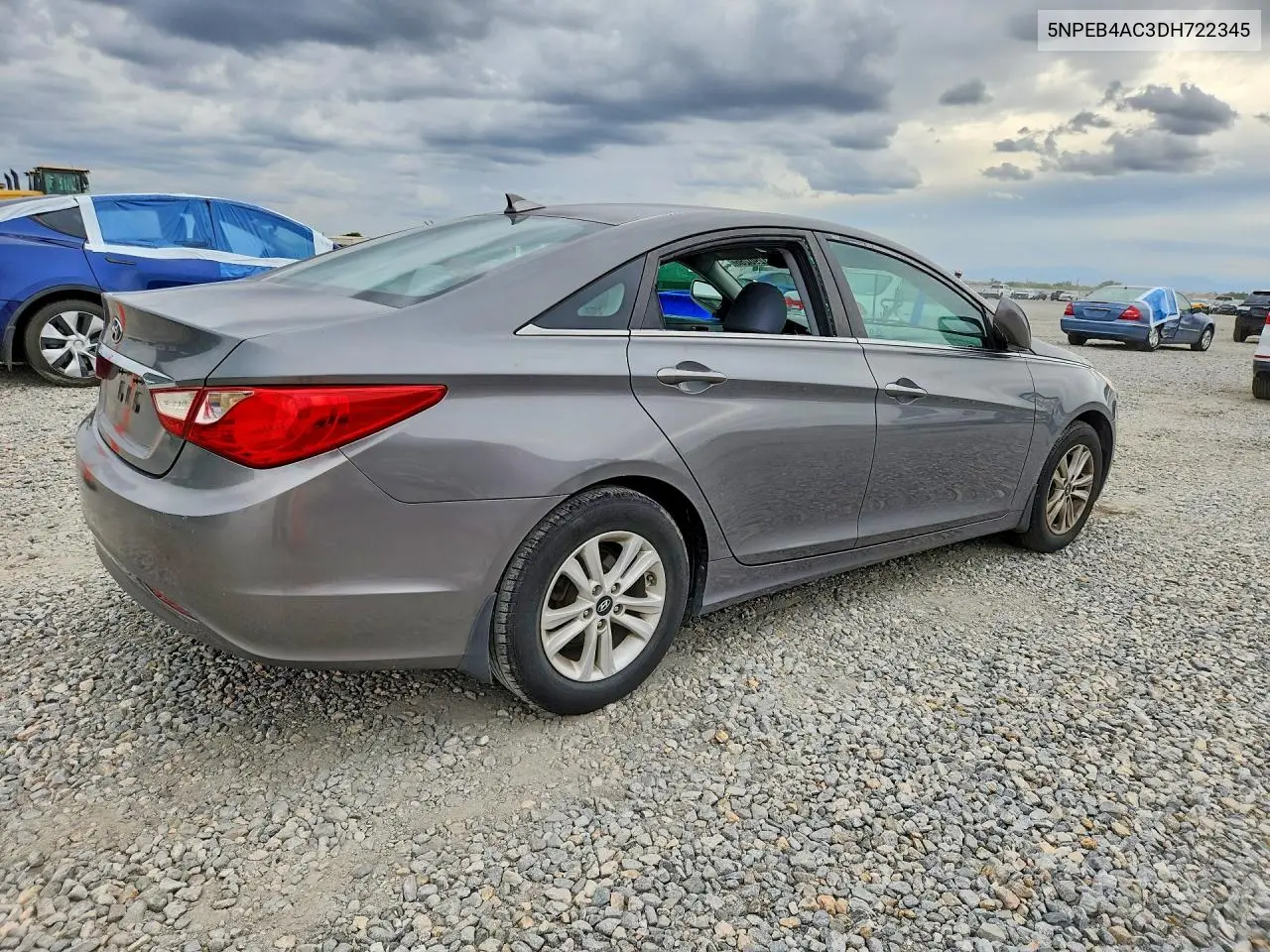 2013 HYUNDAI SONATA VIN 5NPEB4AC3DH722345 — фото 3