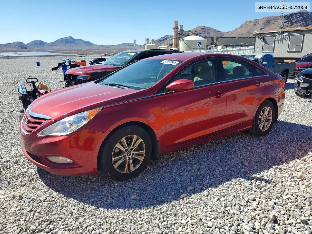 HYUNDAI SONATA 2013, VIN 5NPEB4AC5DH572058