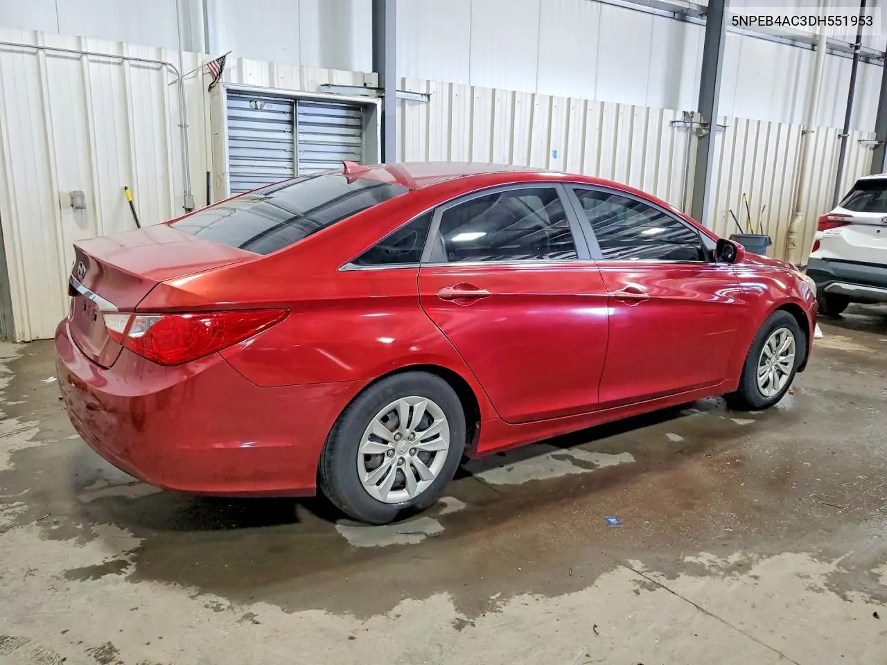 2013 HYUNDAI SONATA VIN 5NPEB4AC3DH551953 — фото 3