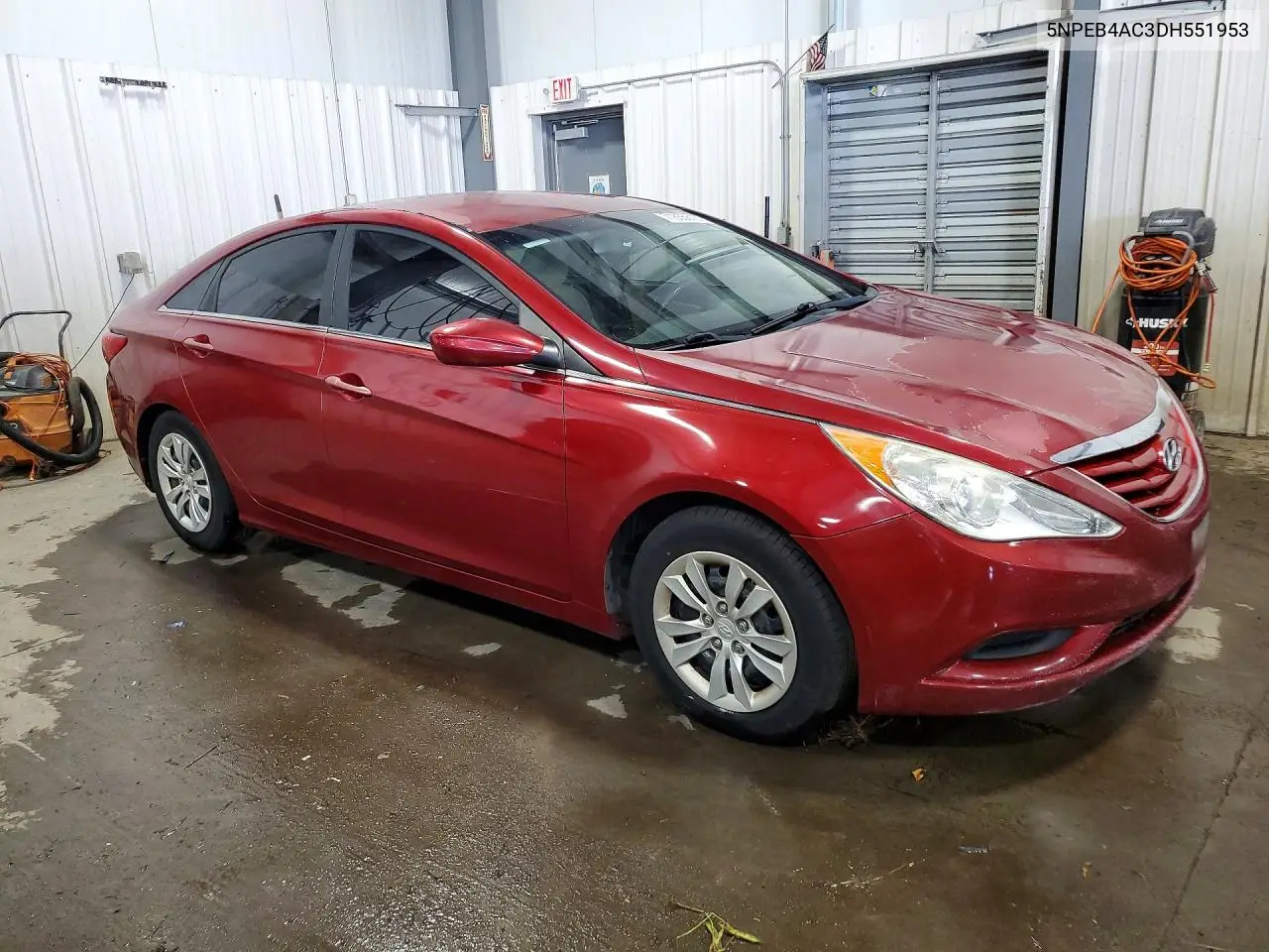 2013 HYUNDAI SONATA VIN 5NPEB4AC3DH551953 — фото 4