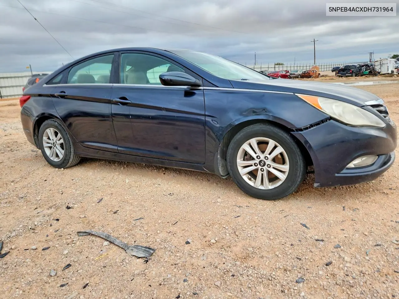 2013 HYUNDAI SONATA VIN 5NPEB4ACXDH731964 — фото 4
