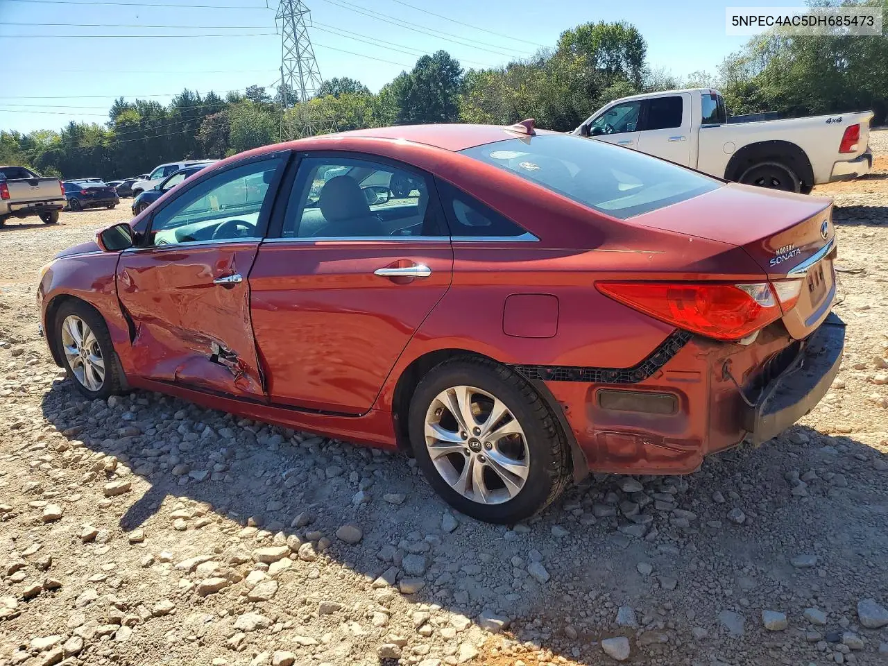 2013 HYUNDAI SONATA VIN 5NPEC4AC5DH685473 — фото 2