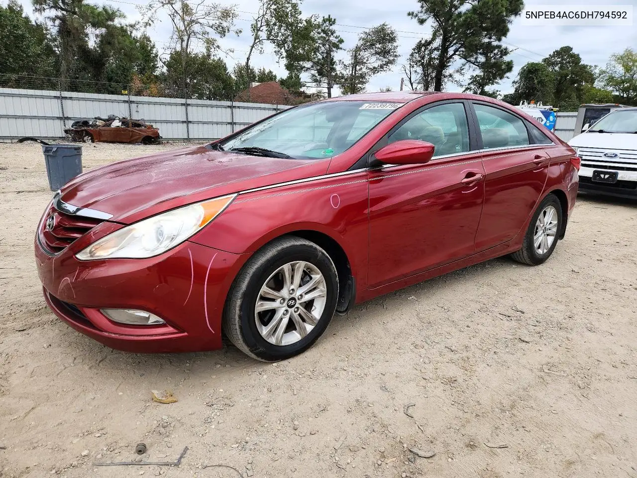HYUNDAI SONATA 2013, VIN 5NPEB4AC6DH794592