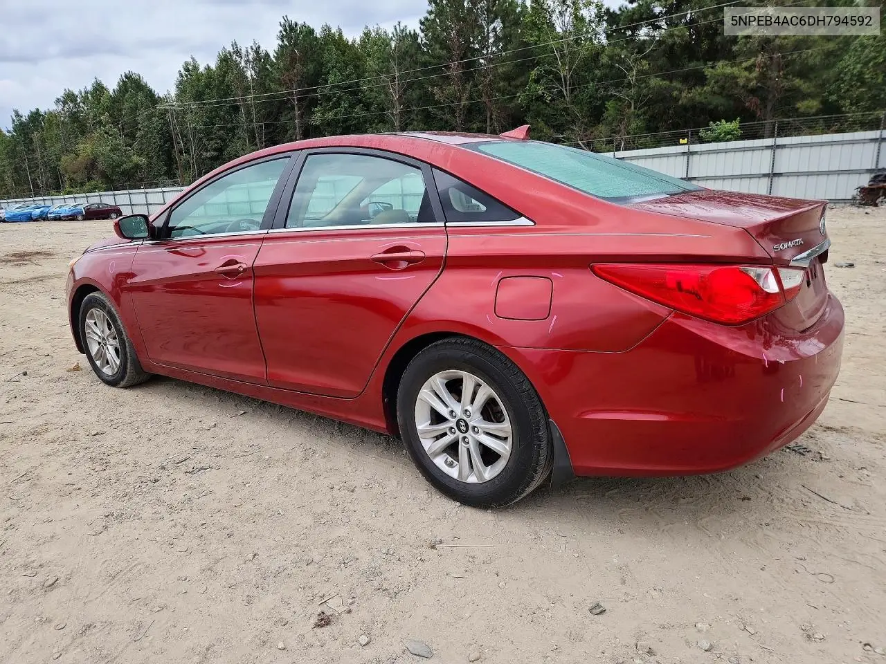 2013 HYUNDAI SONATA VIN 5NPEB4AC6DH794592 — фото 2