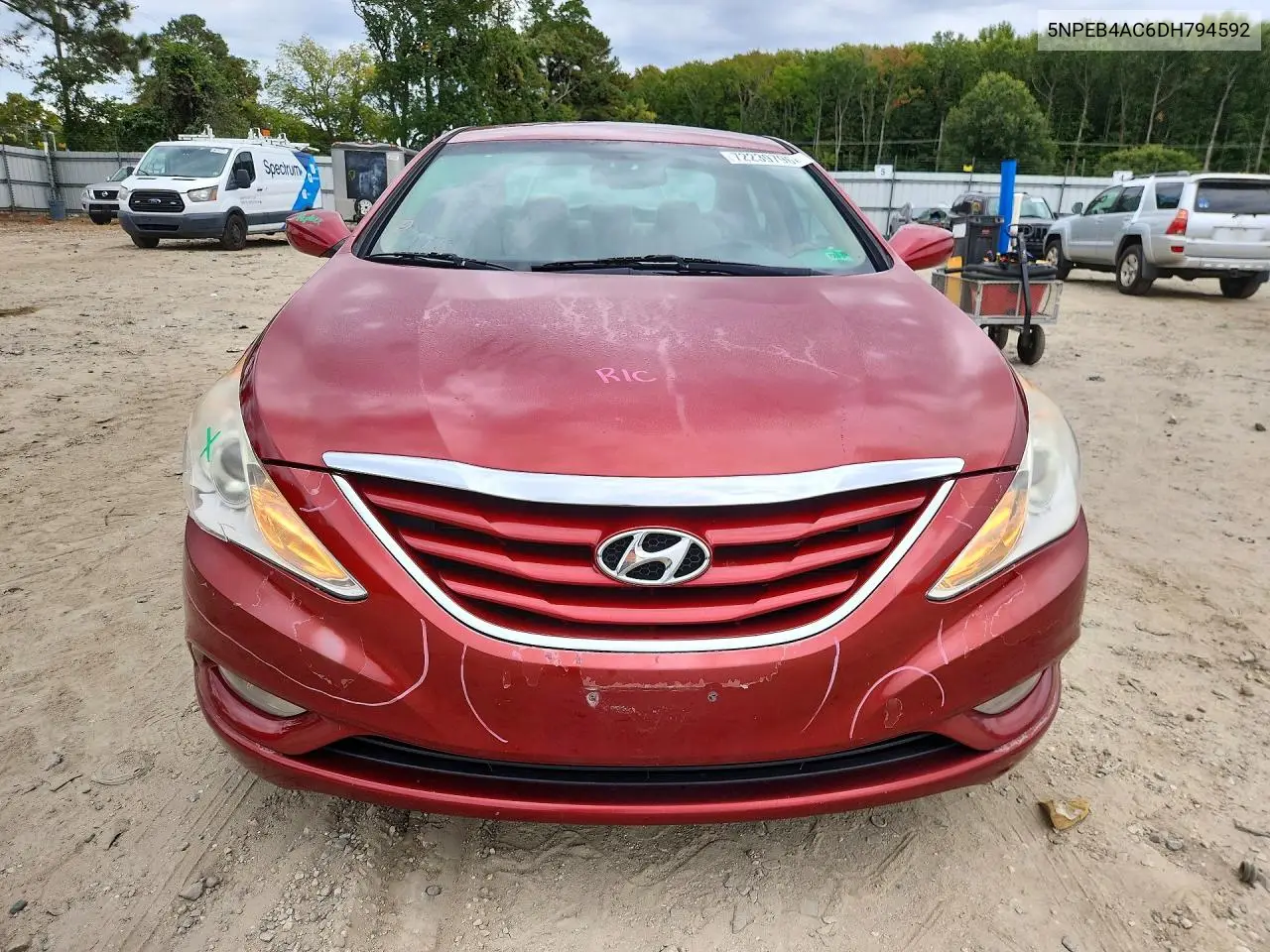 2013 HYUNDAI SONATA VIN 5NPEB4AC6DH794592 — фото 5