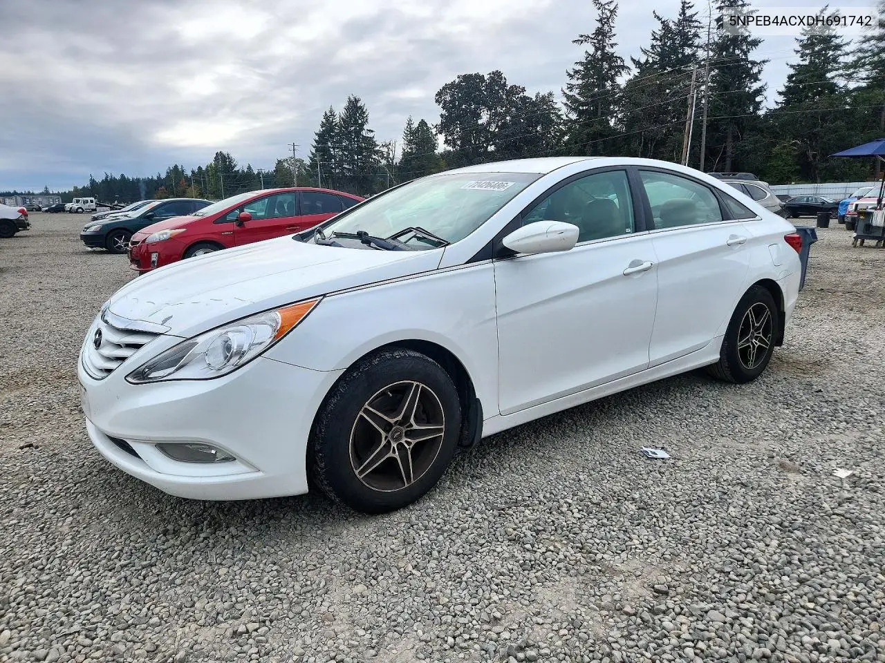 HYUNDAI SONATA 2013, VIN 5NPEB4ACXDH691742