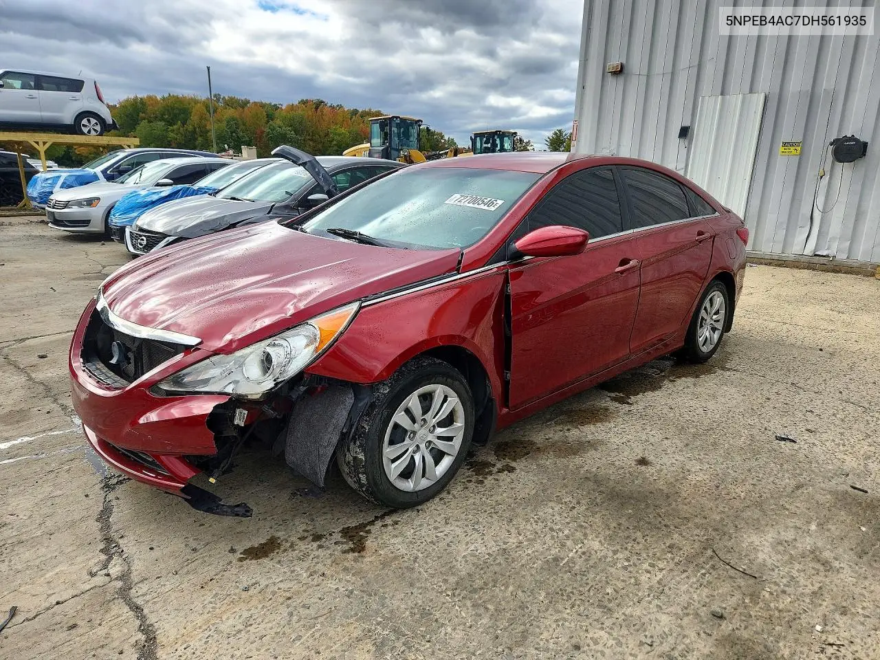 HYUNDAI SONATA 2013, VIN 5NPEB4AC7DH561935