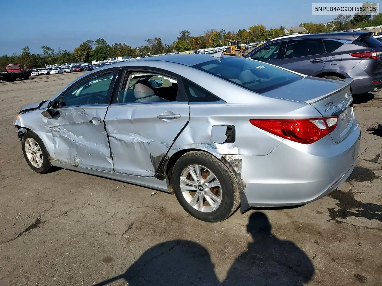 2013 HYUNDAI SONATA VIN 5NPEB4AC9DH552105 — фото 2