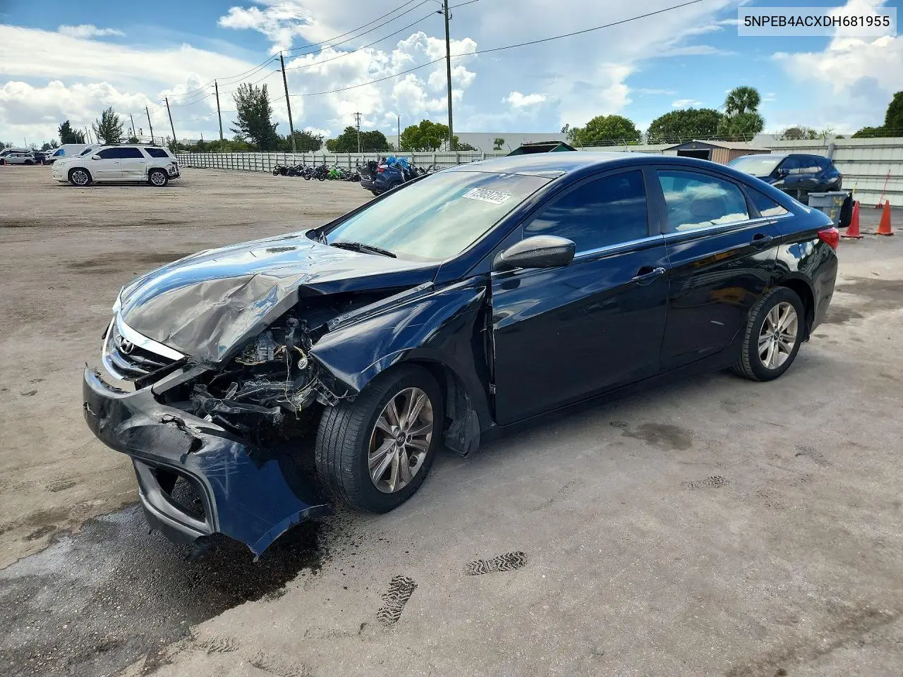 HYUNDAI SONATA 2013, VIN 5NPEB4ACXDH681955