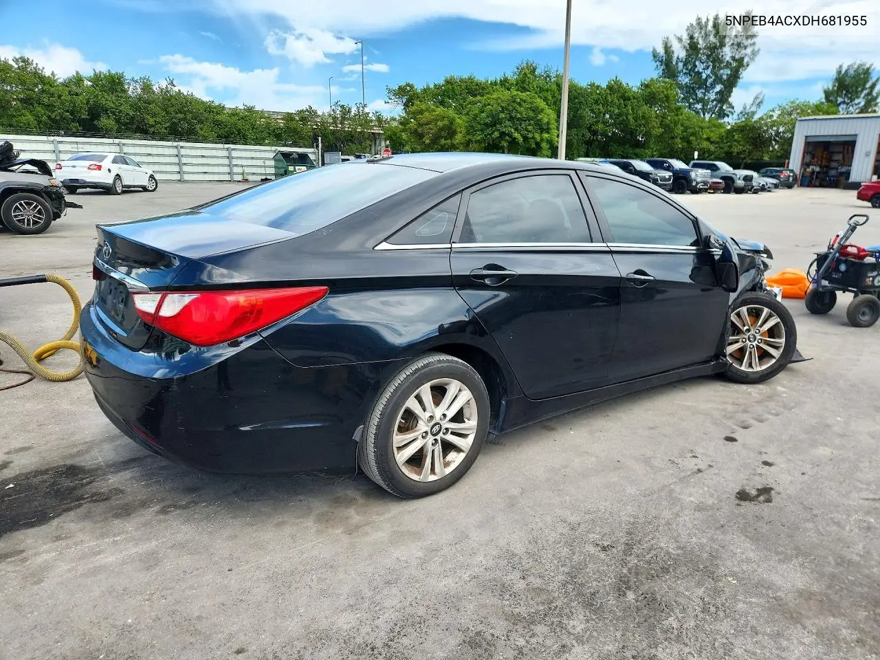2013 HYUNDAI SONATA VIN 5NPEB4ACXDH681955 — фото 3